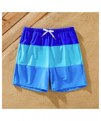 Mommy and Me Swimsuits One Piece Family Matching Swimwear Coconut Tree Printed Deep V Neck Bathing Suits Girls Blue $10.19 Sw...