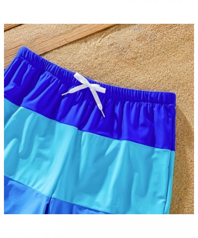 Mommy and Me Swimsuits One Piece Family Matching Swimwear Coconut Tree Printed Deep V Neck Bathing Suits Girls Blue $10.19 Sw...