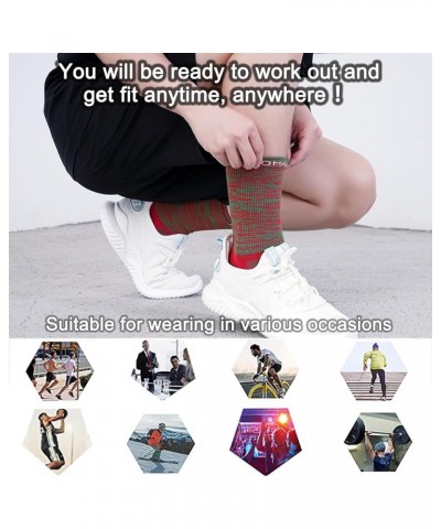 Toe Socks Men Women Athletic Running Coolmax Five Finger Crew Socks Comfortable Breathable Lightweight 3 Pairs E5005 Red, Clo...