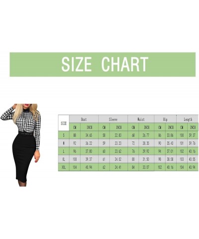 Ladies Print Dress Business Office Long Sleeves Elegant Suits Dresses Pencil Formal Dress Work Dresses for Women Red $8.50 Ac...