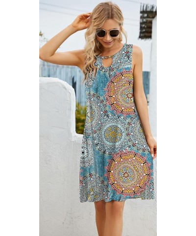 Womens Summer Casual Dresses Sleeveless Tshirt Sundress Vest Tank Sun Dress B01 Flower $10.32 Dresses