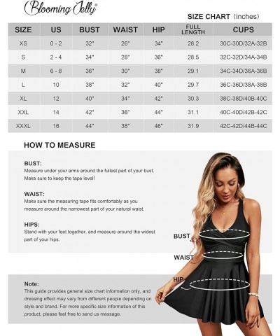 Womens Modest One Piece Swimsuit with Skirt V Neck Wrap Bathing SuitTie Back Supportive Swimwear Black $10.75 Swimsuits