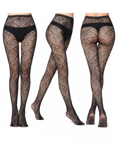 Nude Rhinestone Fishnet Tights Nylon Stockings Pattern Tights Pantyhose Plus Size For Women B $10.08 Socks