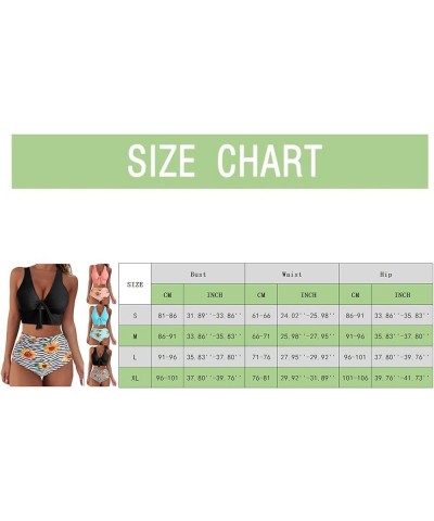 Women 2pack Fashion Sexy Split High Waist Hollow Lace Bikini Swimsuit Two Pieces Tankini Swim for Women Plus 1-pink $13.82 Sw...