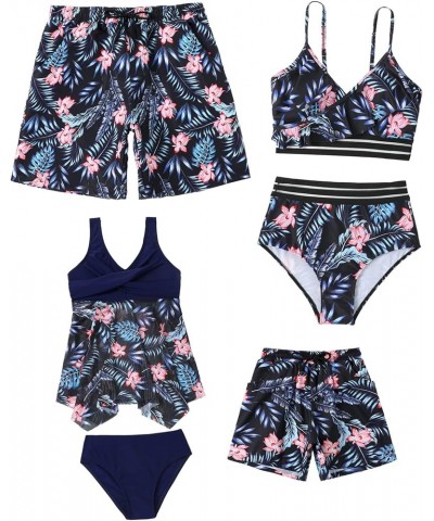 Matching Family Swimsuit Set Mommy and Me High Waisted Bikini Bathing Suit Two Piece V Neck Girls Swimsuit Girl 3 $9.50 Swims...