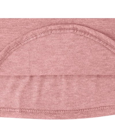 Trendy Tops for Women,Spring Fashion Button Trim Zipper Tops Shirts Casual Long Sleeve V-Neck Blouse Tees Tunic B-pink $9.89 ...