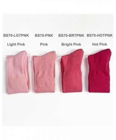 Premium Quality Unisex Knee High Sports Cushioned Athletic Baseball Softball Hockey Socks Bright Pink $7.40 Socks