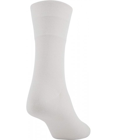 Women's Ultra Soft Mid Crew Socks, 6-Pairs White/Black $11.10 Socks