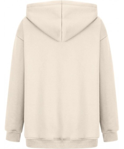 Womens Hoodies Drawstring Fleece Pullover Long Sleeve Oversized Sweatshirt Solid Color Fall Tops with Pockets E11-camel $5.99...