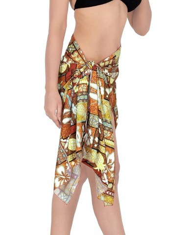 Women's Cover Up Vacation Summer Party Bikinis Cover Ups Beachwear Pareos Sarong Beach Swimwear Skirt Pareo Cover-Up Sand, Tu...