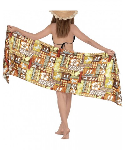 Women's Cover Up Vacation Summer Party Bikinis Cover Ups Beachwear Pareos Sarong Beach Swimwear Skirt Pareo Cover-Up Sand, Tu...