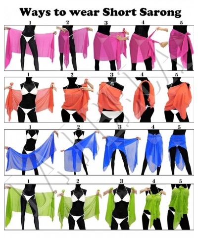 Women's Cover Up Vacation Summer Party Bikinis Cover Ups Beachwear Pareos Sarong Beach Swimwear Skirt Pareo Cover-Up Sand, Tu...