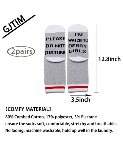 2PAIRS Funny Humorous TV Show Derry Inspired Gift Novelty Socks Birthday Gift $9.19 Socks