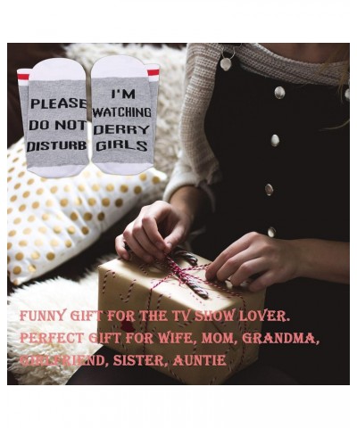2PAIRS Funny Humorous TV Show Derry Inspired Gift Novelty Socks Birthday Gift $9.19 Socks