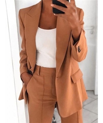 Blazers for Women Fashion Dressy Long Sleeve Blazer Open Front Cardigan Plus Size Double Breasted Jacket 1318-nfhhse-c-khaki ...