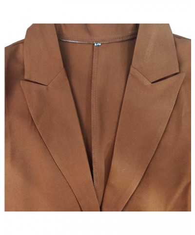 Blazers for Women Fashion Dressy Long Sleeve Blazer Open Front Cardigan Plus Size Double Breasted Jacket 1318-nfhhse-c-khaki ...