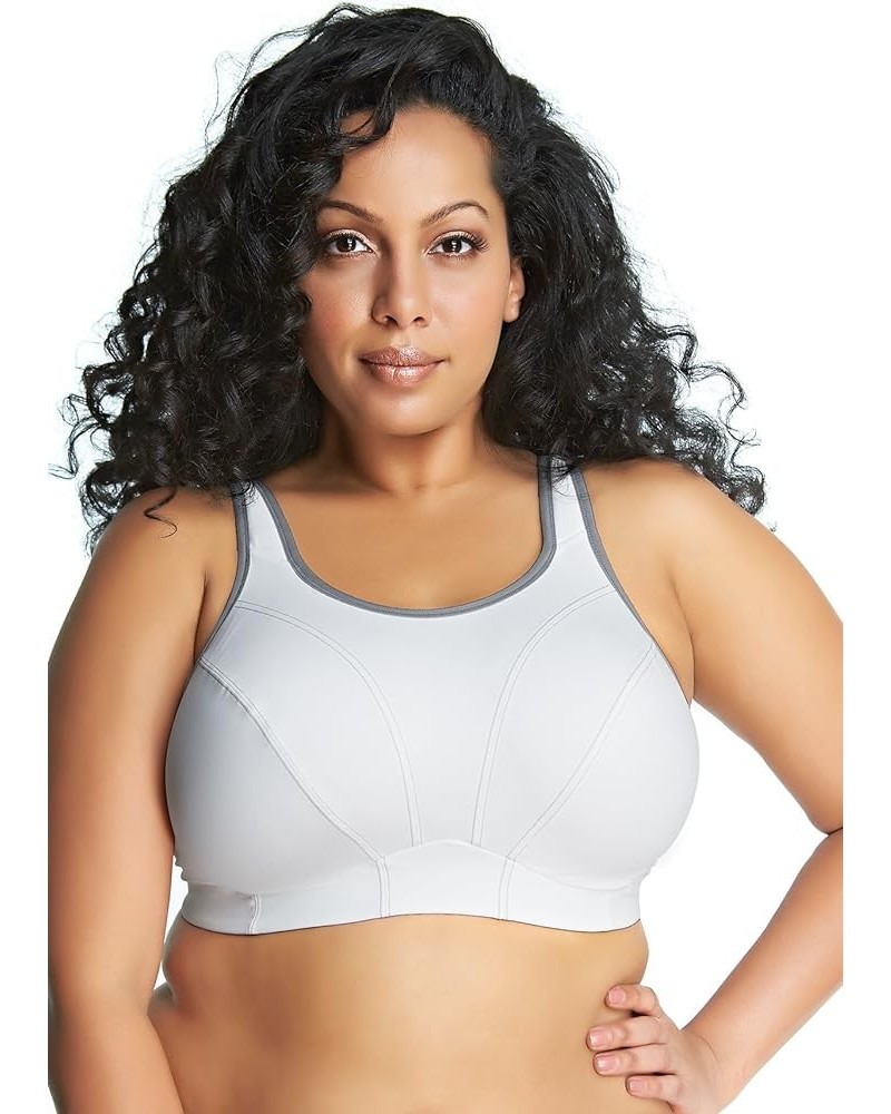 Women's Wireless Soft Cup Sports Bra White $23.14 Lingerie