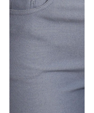 Women's Ultra Soft Classic Bermuda Shorts Capris Full Lenth Jeggings Long Slate Grey $10.47 Pants