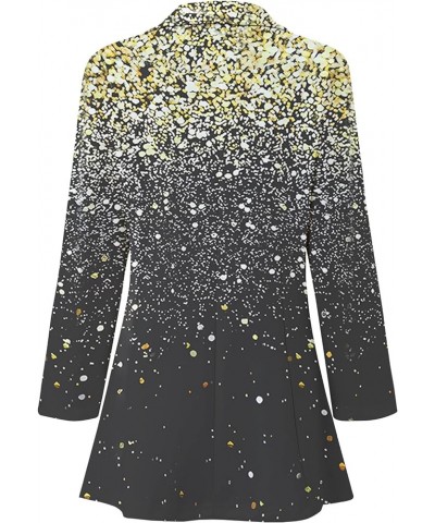 Women's Lightweight Blazer Jackets Casual Lapel Long Sleeve Blazer Suits for Work Boyfriend Blazers for Women X11 gold $12.38...
