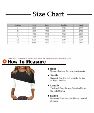 St Patricks Day Shirt Women 3/4 Length Sleeve Loose Crewneck T Shirts Casual Holiday Graphic Tees Ladies Blouses Trendy 33-bl...
