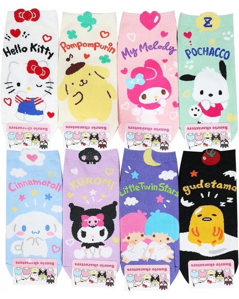 Kikiyasocks Socksense Hello K Character Series Women's Original Crew Socks Kawaii_5pairs $10.08 Activewear