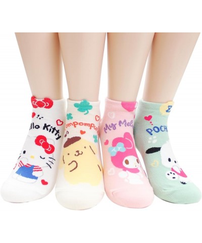 Kikiyasocks Socksense Hello K Character Series Women's Original Crew Socks Kawaii_5pairs $10.08 Activewear