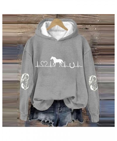 Women's Winter Hoodies Pullover Sweatshirt Top Solid Lightweight Pullover Tops Clean Girl Aesthetic Clothes Clean Girl Grey 2...