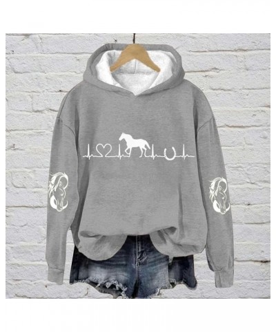 Women's Winter Hoodies Pullover Sweatshirt Top Solid Lightweight Pullover Tops Clean Girl Aesthetic Clothes Clean Girl Grey 2...