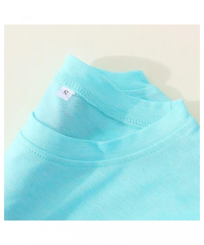 Women's Flower Graphic Summer T Shirt Loose Floral Printed Blouse Tops Round Neck Girls Short Sleeve Casual Tees Sky Blue-b $...