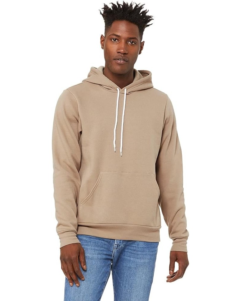 + Canvas Unisex Poly-Cotton Fleece Pullover Hoodie (3719) DEEP HEATHER Tan $17.26 Hoodies & Sweatshirts