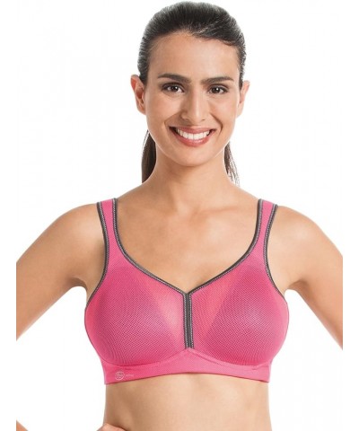 Women's Wire Free Padded Sports Bra 5544 (Pack of 2) Pink-anthracite/White $70.60 Lingerie