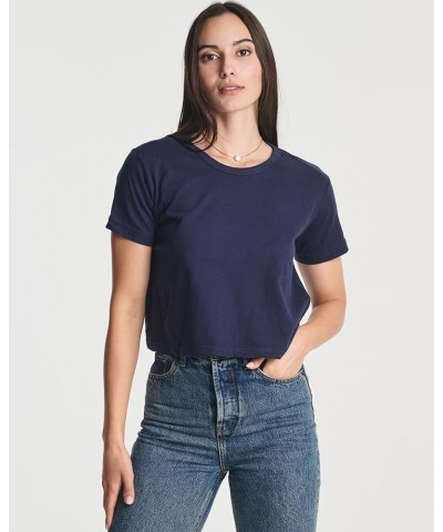 4 Pack: Women's Cotton Short Sleeve Crop Top – Cropped Casual Crew Neck T-Shirts (Available in Plus Size) Standard Set 7 $16....