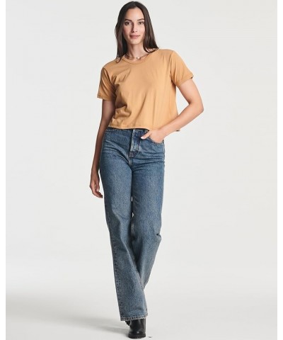 4 Pack: Women's Cotton Short Sleeve Crop Top – Cropped Casual Crew Neck T-Shirts (Available in Plus Size) Standard Set 7 $16....