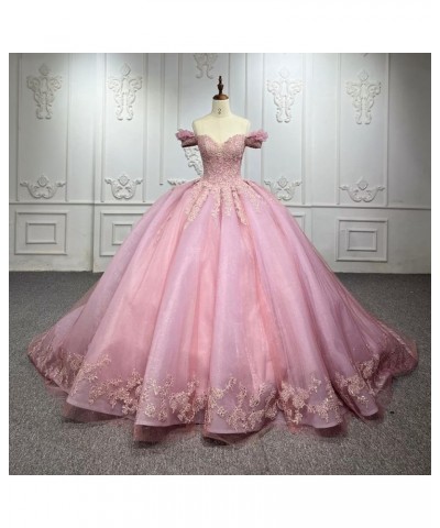 Simple Off Shoulder Sweet 15 16 Quinceanera Dresses Lace Puffy Prom Gowns 2023 Long Birthday Dresses for Women XXF033 Mint Gr...