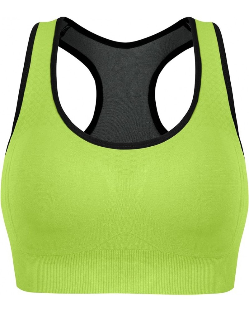 Sports Bras for Women, Medium Support Yoga Gym Activewear Bras with Pocket B-light Green $25.51 Lingerie