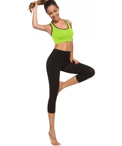 Sports Bras for Women, Medium Support Yoga Gym Activewear Bras with Pocket B-light Green $25.51 Lingerie