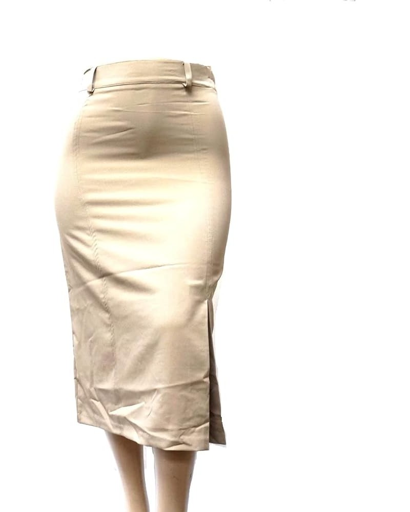 Jack David/Voir Twill Womens Plus Size Button Front Skirt Stretch Denim Jeans 1X 2X 3X Average Length Voir Khaki $14.55 Skirts