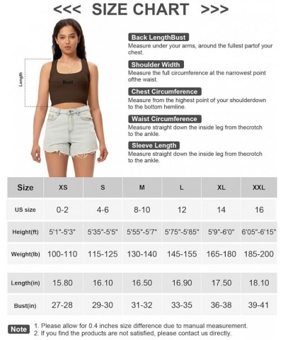 Sports Crop Tank Tops for Women Cropped Workout Tops Racerback Running Yoga Tanks Cotton Sleeveless Gym Shirts Brown $14.99 A...