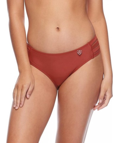 Women's Smoothies Nuevo Contempo Solid Full Coverage Bikini Bottom Swimsuit Smoothies Spice $16.48 Swimsuits