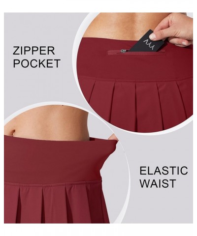 Women's Pleated Tennis Skirt with 3 Pockets Golf Stretchy High Waisted Skort Skirts for Women Athletic Workout Casual Savanna...
