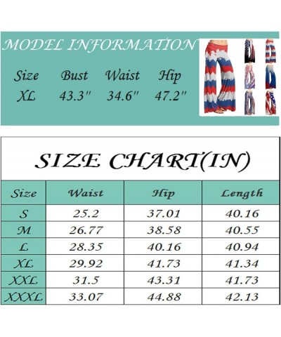 Women's Summer Vintage Print Wide Leg Pants Casual Flared Drawstring Trousers Elastic High Waist Palazzo Pants 3-dark Blue $1...