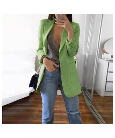 Blazers for Women Business Casual Blazers 2023 Fall Fashion Dressy Plus Size Lightweight Blazers Jackets Suits Green_1 $5.96 ...