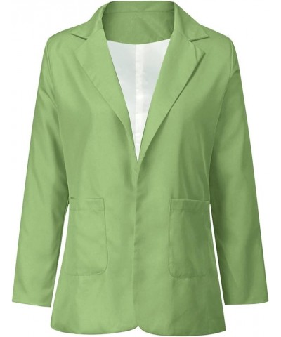 Blazers for Women Business Casual Blazers 2023 Fall Fashion Dressy Plus Size Lightweight Blazers Jackets Suits Green_1 $5.96 ...