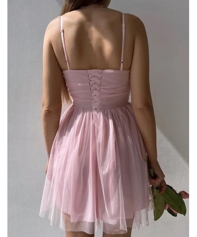 2023 Tulle Homecoming Dresses Short for Teens Spaghetti Straps Mini Prom Dresses Sleeveless Cocktail Party Gowns Regency $28....