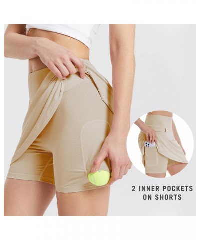 Women's Golf Skirts Tennis Skorts with Pockets Athletic Running Workout Sports 03-grey $15.41 Skirts