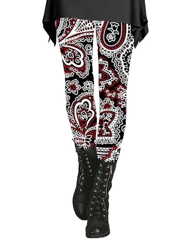 Workout Leggings for Women Pant Stretc Womens for Women Jeans Pants Christmas Leggings for Women Leggings with Wine 6 $10.86 ...