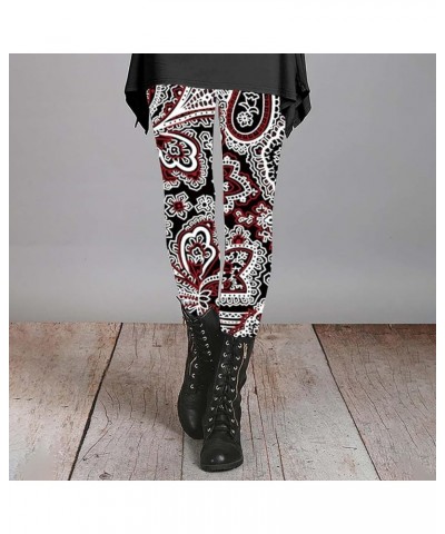 Workout Leggings for Women Pant Stretc Womens for Women Jeans Pants Christmas Leggings for Women Leggings with Wine 6 $10.86 ...