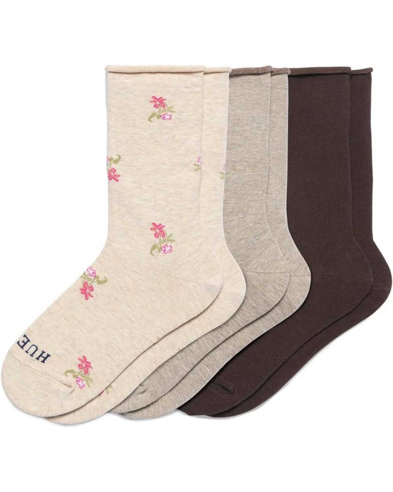 Women's Jeans Sock (Pack of 3) Oatmeal Ditsy Pack $9.56 Socks