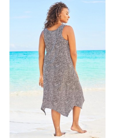 Women's Plus Size Sharktail Beach Cover Up Dress Oasis Floral $22.82 Swimsuits