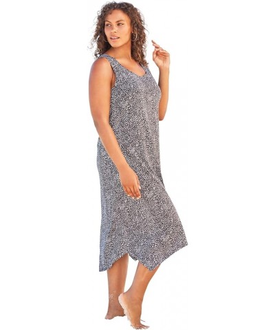 Women's Plus Size Sharktail Beach Cover Up Dress Oasis Floral $22.82 Swimsuits